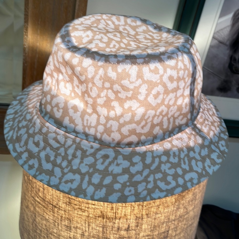 J Crew Never worn Bucket Hat - Animal Print